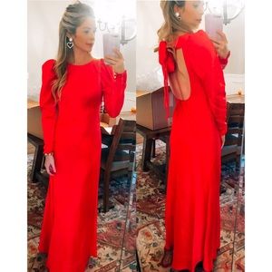 Red formal dress XS